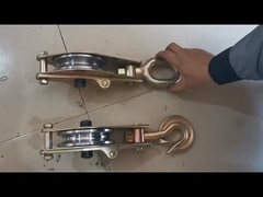 스냅 스틸 와이어 로프 롤리 블록