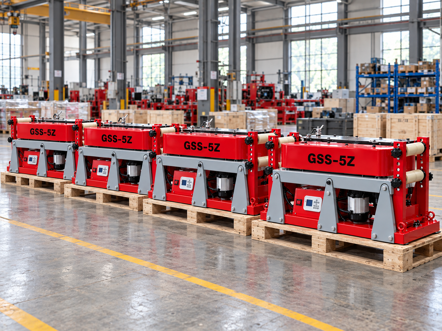 최신 회사 블로그 4× GSS-5Z Cable Conveyors with Synchronized Control for 100mm Power Cable Installation in Brunei