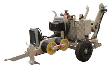 주문 220KV 송전선용 40KN 최대 인장력 디젤 엔진 유압 케이블 풀러 online manufacture