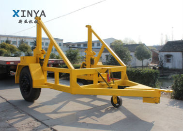 주문 80KN 노란 3300mm 코일 직경을 위한 유압 케이블 권선 드럼 트레일러 online manufacture