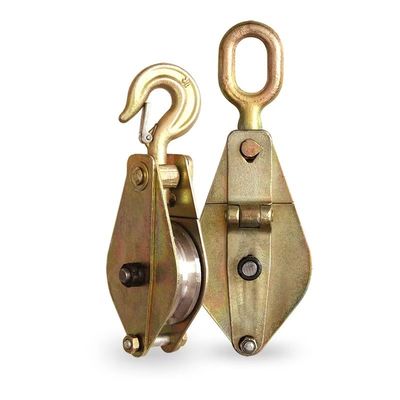주문 1톤 2톤 5톤 스트링링 폴리 블록 전송 라인 스턴링 도구 스틸 이중 폴리 블록 online manufacture