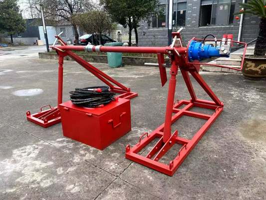 주문 SIPZ-7H Hydraulic Cable Drum Jack with 7T Capacity 2000 N.M Brake Force and 45 RPM Rotation Speed for Heavy-Duty Transmission Line Stringing online manufacture