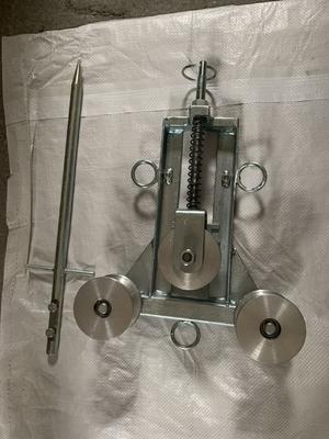 주문 Three-Wheel Grounding Pulley Block with 60-75mm Aluminum Pulley for Line Transmission Stringing online manufacture