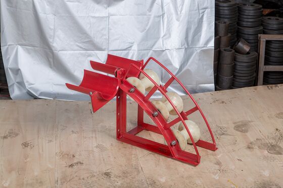 주문 B Series Heavy-Duty Cable Entrance Protection Roller for Underground Cable Pulling with 80-200mm Tube Diameter and 17-23kg Weight online manufacture