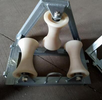 주문 산업용 90도 각도 케이블 롤러 가이드 나일론 바퀴와 10KN 등급 부하로 원활한 케이블 당기는 online manufacture