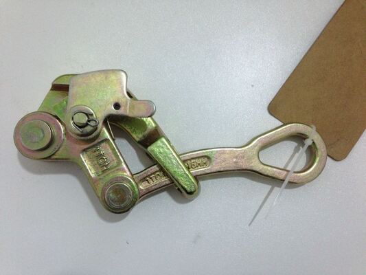 주문 Heavy-Duty 2-Ton Cable Pulling Clamp with Anti-Slip Serrated Jaws for 4-22mm Wire Ropes online manufacture