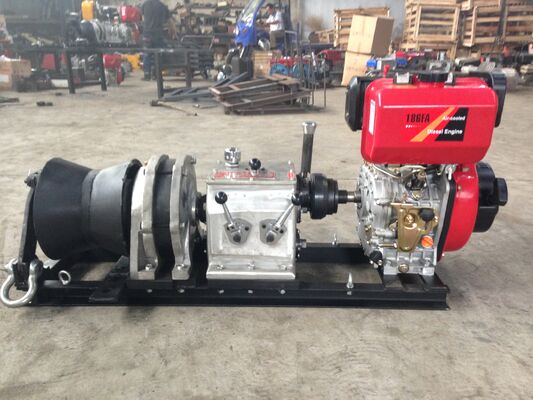 주문 5 Ton Capacity Diesel-Powered Cable Winch Puller with High-Speed Operation for Transmission Line Installation online manufacture