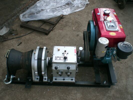 주문 5-Ton Capacity Diesel Engine Powered Capstan Winch for High-Speed Cable Pulling and Lifting online manufacture