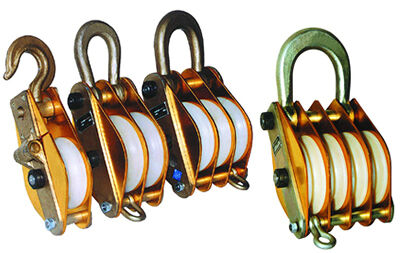 주문 3개의 바퀴 30KN 스틸 롤리 블록 스냅 블록 로프 당기는 online manufacture