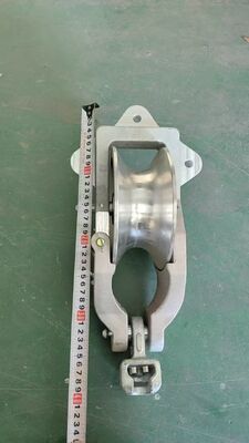 주문 SH10TY 범용 블록 전력 롤러, 10KN 정격 하중 및 소형 및 휴대용 가공 전선 가선용 알루미늄 휠 online manufacture