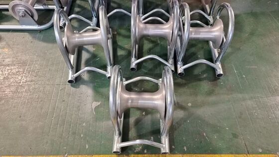 10KN 등급 부하 핑크 코팅 철 케이블 롤러