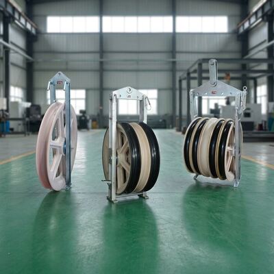 916mm 지름 20-150kN 등급 부하 MC 나일론 셰이브 스트링 블록 및 전력 라인 설치용 케이블 당기 블록